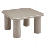 ΤΡΑΠΕΖΙ ΣΑΛΟΝΙΟΥ SOLNA HM18453 05 MDF ΣΕ GLOSSY TAUPE 80x80x45Υεκ c556067