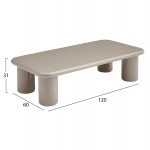 ΤΡΑΠΕΖΙ ΣΑΛΟΝΙΟΥ SOLNA HM18454 05 MDF ΣΕ GLOSSY TAUPE ΑΝΟΙΧΤΟ ΓΚΡΙ 120x60x31Υεκ c556181