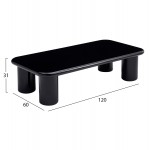 ΤΡΑΠΕΖΙ ΣΑΛΟΝΙΟΥ SOLNA HM18454 02 MDF ΣΕ GLOSSY ΜΑΥΡΟ 120x60x31Υεκ c556182