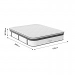 Κρεβάτι με συρτάρι και στρώμα Olympus-Utopia pakoworld wenge 150x200εκ c556300
