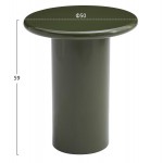 ΒΟΗΘΗΤΙΚΟ ΤΡΑΠΕΖΑΚΙ SOLNA HM18455 07 MDF ΣΕ GLOSSY ΠΡΑΣΙΝΟ Φ50x59Υεκ c556304