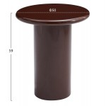 ΒΟΗΘΗΤΙΚΟ ΤΡΑΠΕΖΑΚΙ SOLNA HM18455 06 MDF ΣΕ GLOSSY ΚΟΚΚΙΝΟ Φ50x59Υεκ c556305