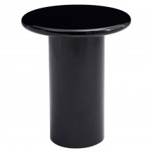 ΒΟΗΘΗΤΙΚΟ ΤΡΑΠΕΖΑΚΙ SOLNA HM18455 02 MDF ΣΕ GLOSSY ΜΑΥΡΟ Φ50x59Υεκ c556306