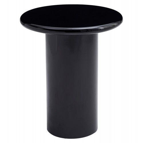ΒΟΗΘΗΤΙΚΟ ΤΡΑΠΕΖΑΚΙ SOLNA HM18455 02 MDF ΣΕ GLOSSY ΜΑΥΡΟ Φ50x59Υεκ c556306