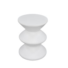 CONTOUR SIDE TABLE ΛΕΥΚΟ 35x35x47cm c556311