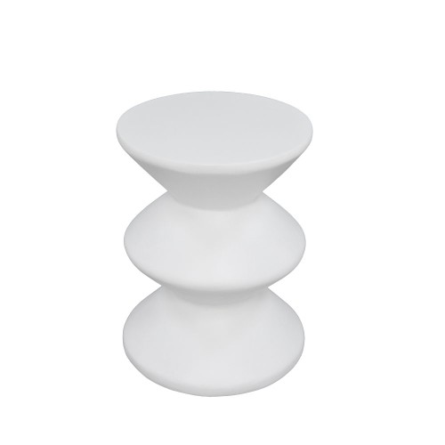 CONTOUR SIDE TABLE ΛΕΥΚΟ 35x35x47cm c556311