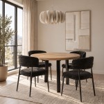 BOBBA ΤΡΑΠΕΖΙ ΡΟΤΟΝΤΑ SONOMA 110x110x75cm c557578