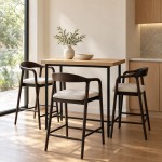 MERLO ΤΡΑΠΕΖΙ BAR SONOMA 100x45x90cm c557583