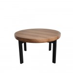 BOBBA COFFEE TABLE SONOMA ΜΑΥΡΟ 80x80x45cm c557584