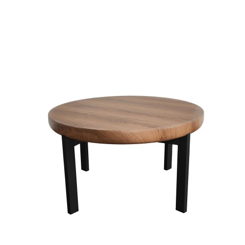 BOBBA COFFEE TABLE SONOMA ΜΑΥΡΟ 80x80x45cm c557584