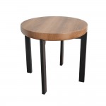 BOBBA SIDE TABLE SONOMA ΜΑΥΡΟ 60x60x55cm c557585