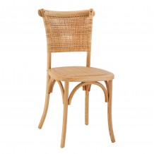 ΚΑΡΕΚΛΑ ΤΡΑΠΕΖΑΡΙΑΣ LIBERTY HM8752 11 TOON ΞΥΛΟ-ΨΑΘΑ RATTAN---Β ΔΙΑΛΟΓΗΣ 49x54x89Υεκ c558001