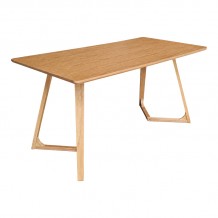 Τραπέζι Pendra pakoworld mdf επιφάνεια με πόδι ξύλο μασίφ σε sonoma απόχρωση 150x80x75εκ c558309