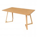 Τραπέζι Pendra pakoworld mdf επιφάνεια με πόδι ξύλο μασίφ σε sonoma απόχρωση 150x80x75εκ c558309