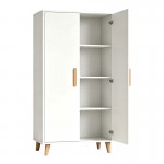 Ντουλάπι Tamera pakoworld λευκό με φυσική απόχρωση MDF 60x30x120εκ c558445