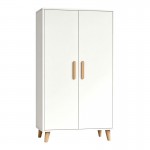 Ντουλάπι Tamera pakoworld λευκό με φυσική απόχρωση MDF 60x30x120εκ c558445