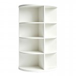 Γωνιακή ραφιέρα Benzal pakoworld λευκό MDF 80x30x120εκ c558448