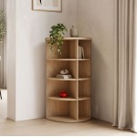 Γωνιακή ραφιέρα Benzal pakoworld sonoma MDF 80x30x120εκ c558449