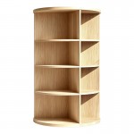 Γωνιακή ραφιέρα Benzal pakoworld sonoma MDF 80x30x120εκ c558449