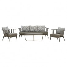 Σετ 4ΤΜΧ σαλόνι αλουμινίου με μαξιλάρια c55852