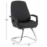 ΚΑΡΕΚΛΑ ΕΠΙΣΚΕΠΤΗ VELUM-s HM1235 01 ΜΑΥΡO PU--ΒΑΣΗ ΧΡΩΜΙΟΥ 71x60x100Υεκ c558598