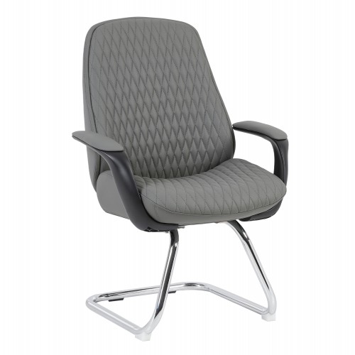 ΚΑΡΕΚΛΑ ΕΠΙΣΚΕΠΤΗ VELUM-s HM1235 10 ΓΚΡΙ PU--ΒΑΣΗ ΧΡΩΜΙΟΥ 71x60x100Υεκ c558599