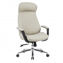 ΚΑΡΕΚΛΑ ΓΡΑΦΕΙΟΥ VELUM HM1233 02 ΜΠΕΖ PU--ΒΑΣΗ ΧΡΩΜΙΟΥ 71x69x116-122Υεκ c558601