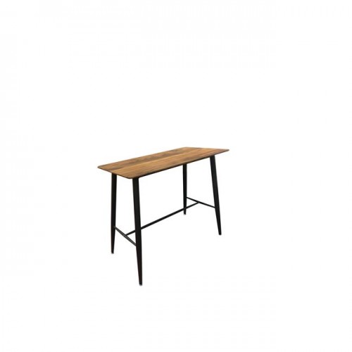 LAVIDA τραπέζι BAR 120x60 Antique Oak μέταλλο μαύρο c55895