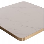 ΕΠΙΦΑΝΕΙΑ ΤΡΑΠΕΖΙΟΥ SINTERED STONE ΤΕΤΡΑΓΩΝΗ HM6654 12 ΠΛΑΙΣΙΟ ALU ΧΡΥΣΟ 70x70εκ c559177