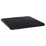 ΕΠΙΦΑΝΕΙΑ ΤΡΑΠΕΖΙΟΥ SINTERED STONE ΤΕΤΡΑΓΩΝΗ HM6654 03 ΠΛΑΙΣΙΟ ALU ΜΑΥΡΟ 70x70εκ c559178