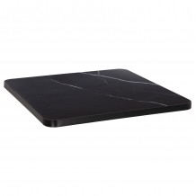 ΕΠΙΦΑΝΕΙΑ ΤΡΑΠΕΖΙΟΥ SINTERED STONE ΤΕΤΡΑΓΩΝΗ HM6654 03 ΠΛΑΙΣΙΟ ALU ΜΑΥΡΟ 70x70εκ c559178