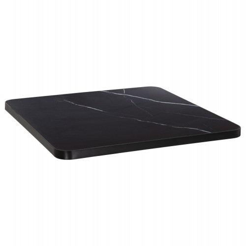 ΕΠΙΦΑΝΕΙΑ ΤΡΑΠΕΖΙΟΥ SINTERED STONE ΤΕΤΡΑΓΩΝΗ HM6654 03 ΠΛΑΙΣΙΟ ALU ΜΑΥΡΟ 70x70εκ c559178
