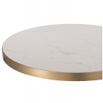 ΕΠΙΦΑΝΕΙΑ ΤΡΑΠΕΖΙΟΥ SINTERED STONE HM6652 12 ΜΕ ΠΛΑΙΣΙΟ ALU ΧΡΥΣΟ Φ60εκ c559183
