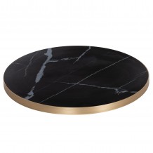 ΕΠΙΦΑΝΕΙΑ ΤΡΑΠΕΖΙΟΥ SINTERED STONE HM6652 13 ΜΕ ΠΛΑΙΣΙΟ ALU ΧΡΥΣΟ Φ60εκ c559185