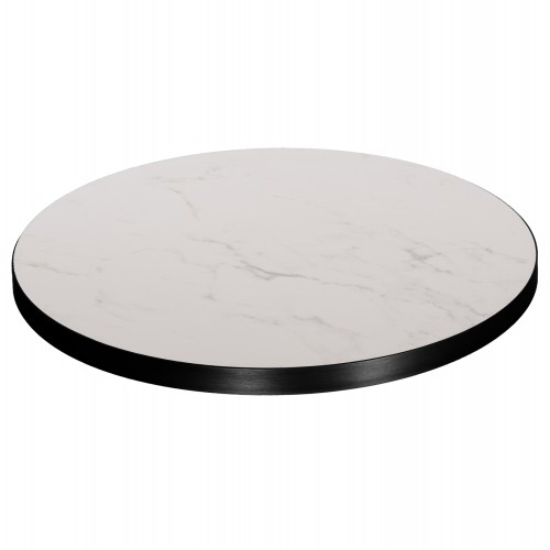 ΕΠΙΦΑΝΕΙΑ ΤΡΑΠΕΖΙΟΥ SINTERED STONE HM6652 02 ΜΕ ΠΛΑΙΣΙΟ ALU ΜΑΥΡΟ Φ60εκ c559186