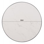 ΕΠΙΦΑΝΕΙΑ ΤΡΑΠΕΖΙΟΥ SINTERED STONE HM6652 02 ΜΕ ΠΛΑΙΣΙΟ ALU ΜΑΥΡΟ Φ60εκ c559186