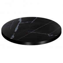 ΕΠΙΦΑΝΕΙΑ ΤΡΑΠΕΖΙΟΥ SINTERED STONE HM6653 03 ΜΕ ΠΛΑΙΣΙΟ ALU ΜΑΥΡΟ Φ70εκ c559189