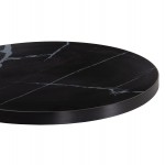 ΕΠΙΦΑΝΕΙΑ ΤΡΑΠΕΖΙΟΥ SINTERED STONE HM6653 03 ΜΕ ΠΛΑΙΣΙΟ ALU ΜΑΥΡΟ Φ70εκ c559189