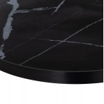 ΕΠΙΦΑΝΕΙΑ ΤΡΑΠΕΖΙΟΥ SINTERED STONE HM6653 03 ΜΕ ΠΛΑΙΣΙΟ ALU ΜΑΥΡΟ Φ70εκ c559189