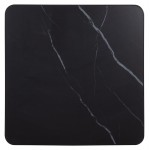 ΕΠΙΦΑΝΕΙΑ ΤΡΑΠΕΖΙΟΥ SINTERED STONE ΤΕΤΡΑΓΩΝΗ HM6655 03 ΠΛΑΙΣΙΟ ALU ΜΑΥΡΟ 80x80εκ c559192