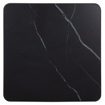 ΕΠΙΦΑΝΕΙΑ ΤΡΑΠΕΖΙΟΥ SINTERED STONE ΤΕΤΡΑΓΩΝΗ HM6655 03 ΠΛΑΙΣΙΟ ALU ΜΑΥΡΟ 80x80εκ c559192