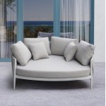 DAYBED 2ΘΕΣΙΟ MAVERICK HM6216 02 ΑΛΟΥΜΙΝΙΟ ΚΡΕΜ-ΜΠΕΖ OLEFIN STRAPS 164x144x70Υ c559337