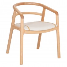 ΠΟΛΥΘΡΟΝΑ ΤΡΑΠΕΖΑΡΙΑΣ EFFY HM18393 01 ΦΡΑΞΙΝΟΣ ΣΕ OAK-ΚΑΘΙΣΜΑ ΕΚΡΟΥ PU 60x58x71Υεκ c559344