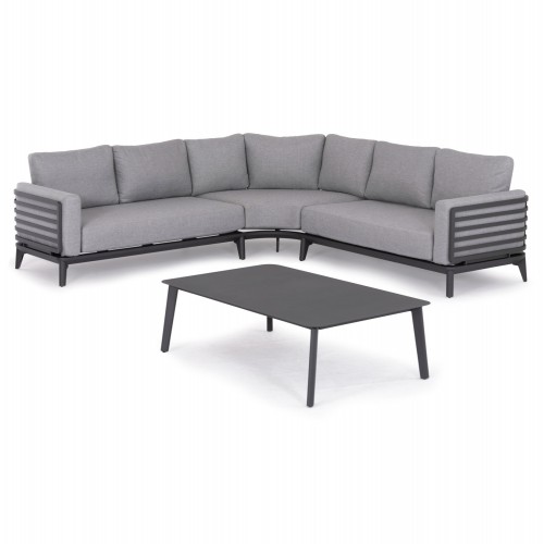 ΣΕΤ ΣΑΛΟΝΙ ΕΞ ΧΩΡΟΥ 4ΤΜΧ ORION CORNER HM6191 01 ΣΚΟΥΡΟ ΓΚΡΙ ΑΛΟΥΜΙΝΙΟ OLEFIN c559481