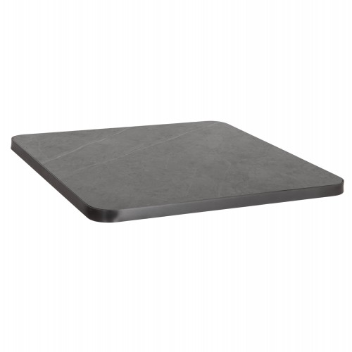 ΕΠΙΦΑΝΕΙΑ ΤΡΑΠΕΖΙΟΥ SINTERED STONE ΤΕΤΡΑΓΩΝΗ HM6655 05 ΠΛΑΙΣΙΟ ALU ΓΚΡΙ 80x80εκ c559492