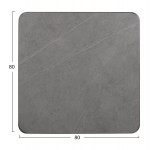 ΕΠΙΦΑΝΕΙΑ ΤΡΑΠΕΖΙΟΥ SINTERED STONE ΤΕΤΡΑΓΩΝΗ HM6655 05 ΠΛΑΙΣΙΟ ALU ΓΚΡΙ 80x80εκ c559492