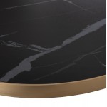 ΕΠΙΦΑΝΕΙΑ ΤΡΑΠΕΖΙΟΥ SINTERED STONE HM6653 13 ΜΕ ΠΛΑΙΣΙΟ ALU ΧΡΥΣΟ Φ70εκ c559494
