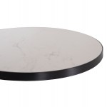 ΕΠΙΦΑΝΕΙΑ ΤΡΑΠΕΖΙΟΥ SINTERED STONE HM6653 02 ΜΕ ΠΛΑΙΣΙΟ ALU ΜΑΥΡΟ Φ70εκ c559495