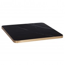 ΕΠΙΦΑΝΕΙΑ ΤΡΑΠΕΖΙΟΥ SINTERED STONE ΤΕΤΡΑΓΩΝΗ HM6654 13 ΠΛΑΙΣΙΟ ALU ΧΡΥΣΟ 70x70εκ c559496