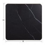 ΕΠΙΦΑΝΕΙΑ ΤΡΑΠΕΖΙΟΥ SINTERED STONE ΤΕΤΡΑΓΩΝΗ HM6655 13 ΠΛΑΙΣΙΟ ALU ΧΡΥΣΟ 80x80εκ c559498